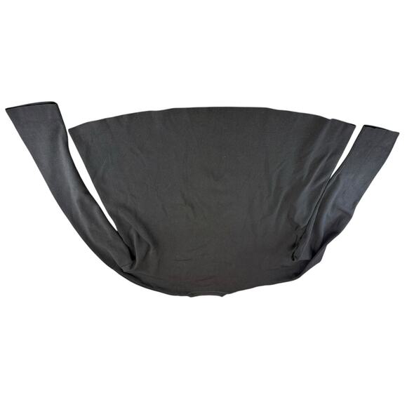 M.M. Lafleur Black Ribbed Knit Long Sleeve Top Viscose Blend Size XL - Picture 8 of 13